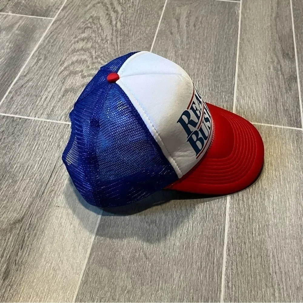 Reagan & Bush '84 Red White & Blue Trucker Hat